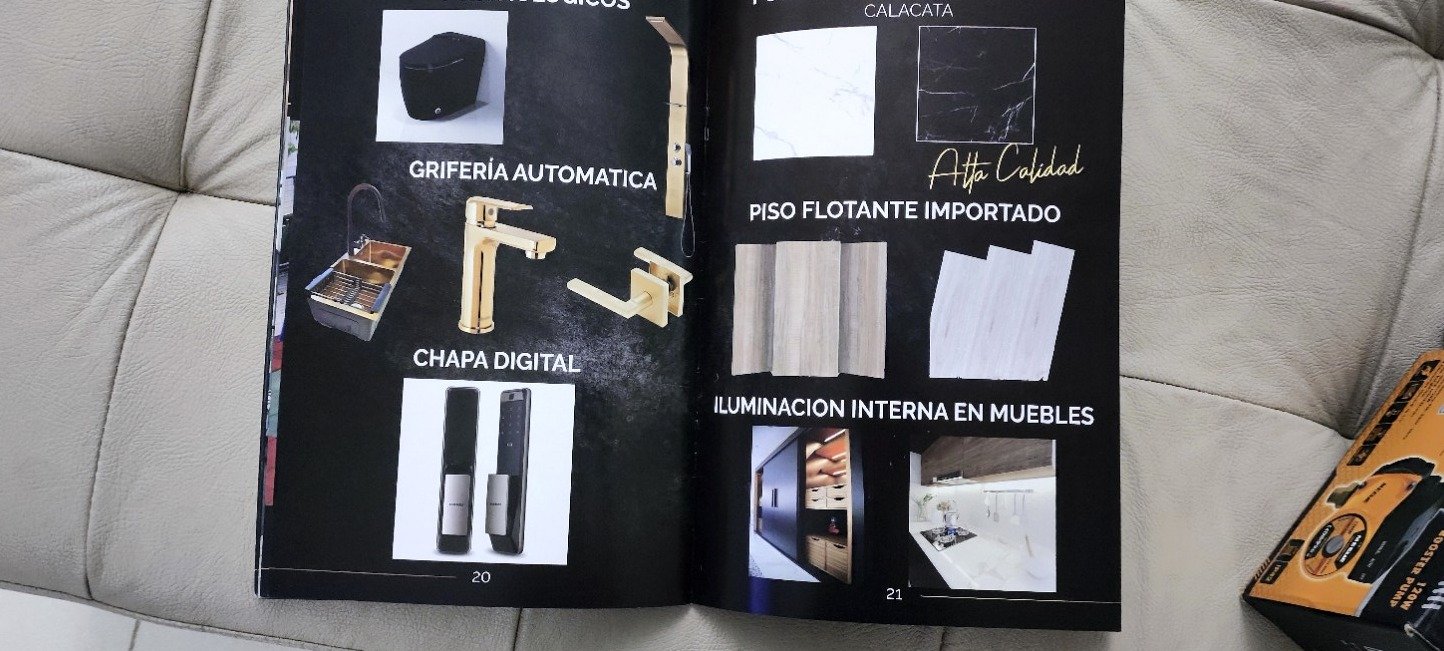 Brochure Golden Park: acabados y tecnología